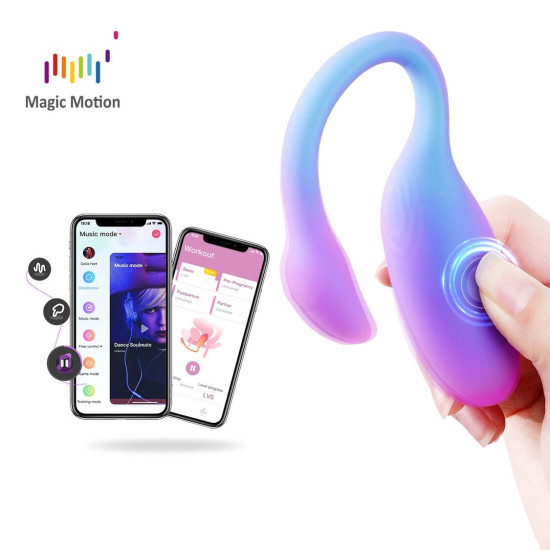 Смарт-віброяйце 2в1 та тренажер Кегеля, 10 режимів, синє Magic Motion Flamingo Max Blue