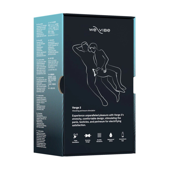 Смарт-виброкольцо, черное WE-VIBE VERGE 2 Black