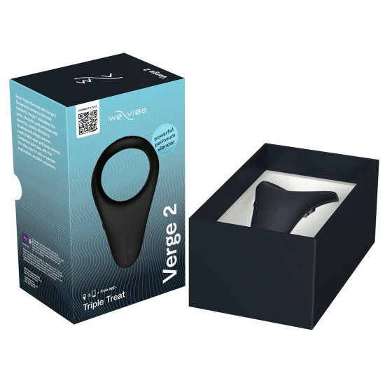 Смарт-виброкольцо, черное WE-VIBE VERGE 2 Black