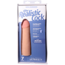 Фалоімітатор, довжина 17.8 см Doc Johnson The Realistic Cock ULTRASKYN - 7 Inch Vanilla