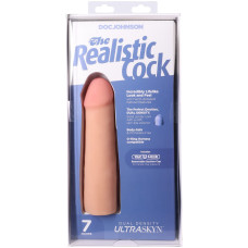Фалоімітатор, довжина 17.8 см Doc Johnson The Realistic Cock ULTRASKYN - 7 Inch Vanilla