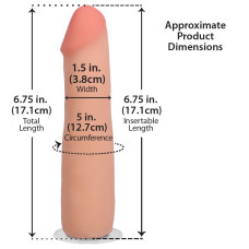 Фалоімітатор, довжина 17.8 см Doc Johnson The Realistic Cock ULTRASKYN - 7 Inch Vanilla