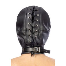 Капюшон для БДСМ з відкритими очима і ротом Fetish Tentation Open mouth and eyes BDSM hood