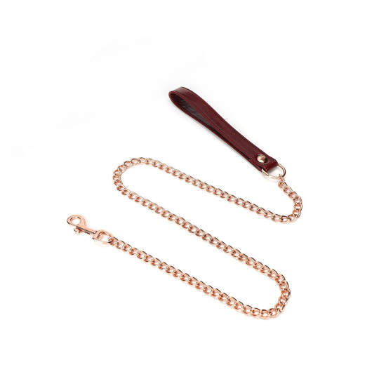 Ошейник с поводком Liebe Seele Wine Red Collar and Leash (мятая упаковка!!!)