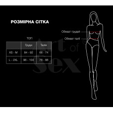Лакований вініловий ліф із шипами з ефектом голограми, чорний Art Of Sex Mistress, S
