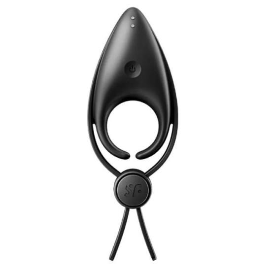 Ерекційне кільце з регулюванням об'єму, чорне Satisfyer Sniper Black
