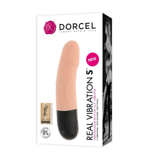 Вібратор тілесного кольору, розмір S Dorcel Real Vibration Flesh