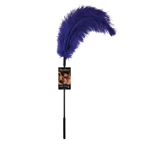 Перо страуса для вишуканих пестощів, фіолетове Sportsheets Ostrich Tickler Purple