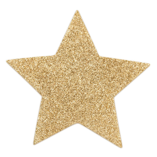 Наклейки на соски у вигляді зірок, золотисті Bijoux Indiscrets Flash Star Gold