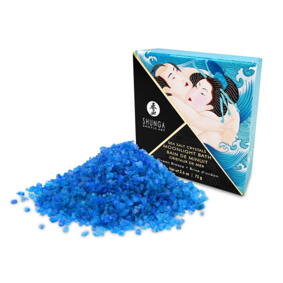 Сіль для ванни з сіллю Мертвого моря та аромаоліями Shunga Moonlight Bath Ocean Breeze, 75 g