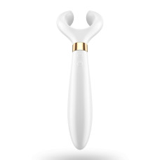 Вибратор для пар белого цвета с тремя моторами Partner Multifun 3 White