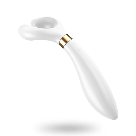 Вібратор для пар білого кольору з трьома моторами Partner Multifun 3 White