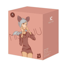 Вакуумний стимулятор з вібрацією, іграшка 2 в 1, помаранчевий KisToy Miss UU Orange