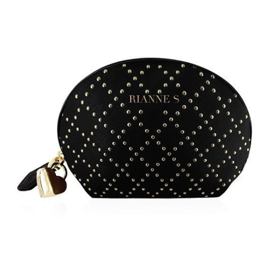 Мини-вибратор, 7 режимов, чехол-косметичка, чёрный RIANNE S Classique Vibe Stud Black