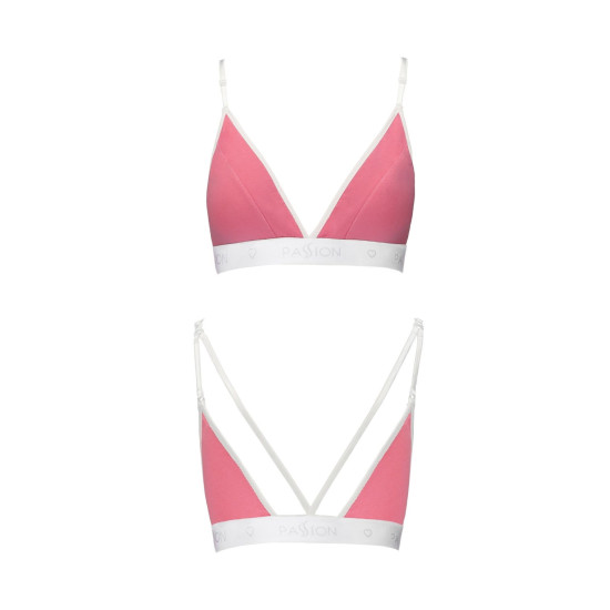Спортивний топ з подвійними бретелями, рожевий Passion PS007 Top Pink, S