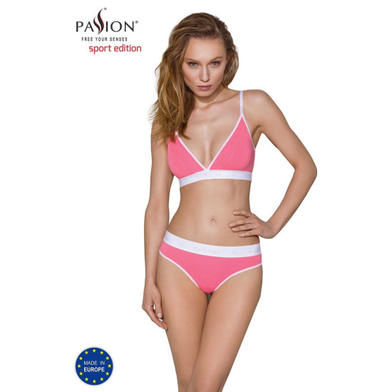 Спортивний топ з подвійними бретелями, рожевий Passion PS007 Top Pink, S