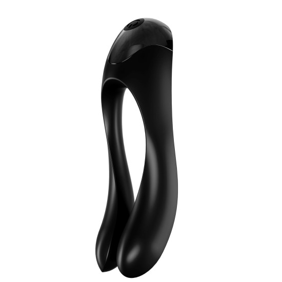 Вибратор на палец, чёрный Satisfyer Candy Cane Black