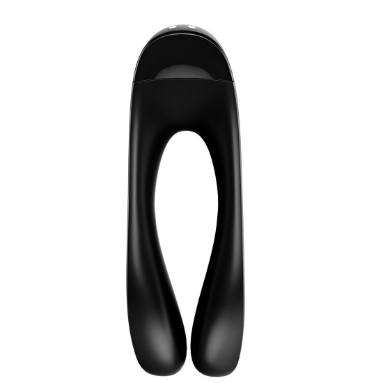 Вибратор на палец, чёрный Satisfyer Candy Cane Black