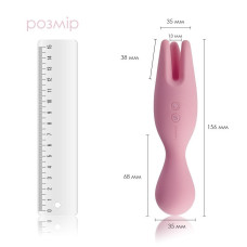Двосторонній вібратор для чутливих зон, рожевий Svakom Nymph Pale Pink