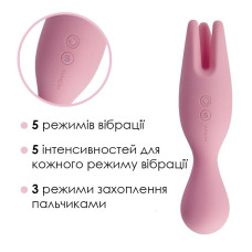 Двосторонній вібратор для чутливих зон, рожевий Svakom Nymph Pale Pink