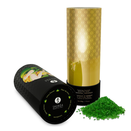 Сіль для ванни з сіллю Мертвого моря Shunga Oriental Crystals Bath Salts Organic Lotus Flower, 500 g