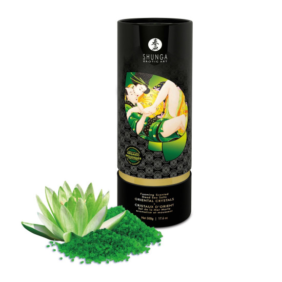 Сіль для ванни з сіллю Мертвого моря Shunga Oriental Crystals Bath Salts Organic Lotus Flower, 500 g