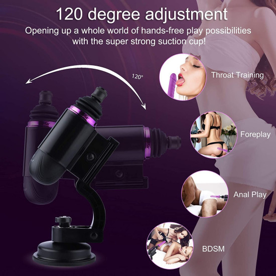 Міні секс-машина, дуже потужна, пульт ДУ Hismith Mini Capsule Sex-Machine with Strong Suction APP