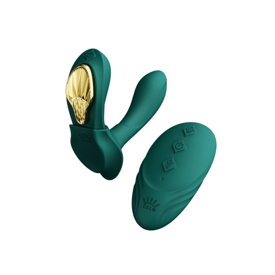 Смарт вибратор в трусики, бирюзовый Zalo Aya Turquoise Green