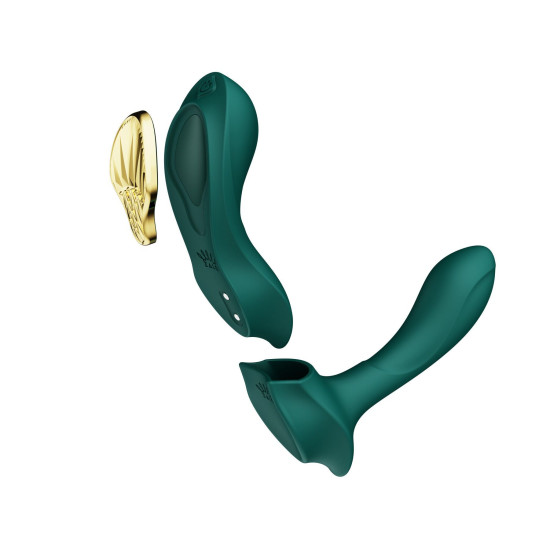 Смарт вибратор в трусики, бирюзовый Zalo Aya Turquoise Green