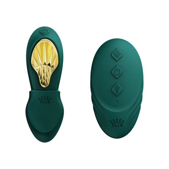 Смарт вибратор в трусики, бирюзовый Zalo Aya Turquoise Green