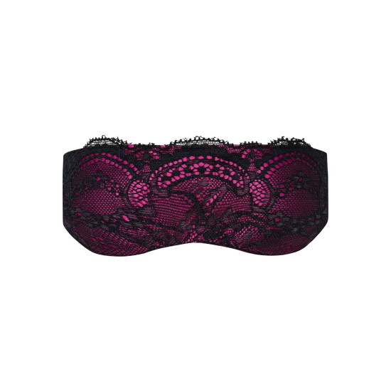 Атласна маска для сну з мереживом, рожева Obsessive Roseberry Mask Pink