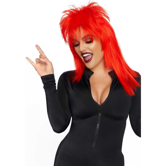 Перука рок-зірки унісекс, червона, 53 см Leg Avenue Unisex Rockstar Wig, Red