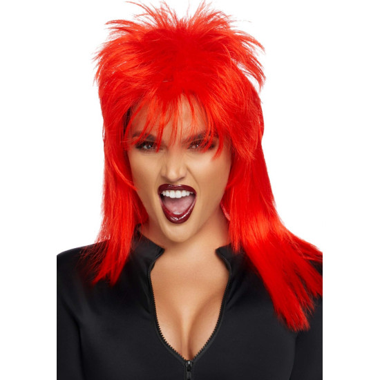 Перука рок-зірки унісекс, червона, 53 см Leg Avenue Unisex Rockstar Wig, Red