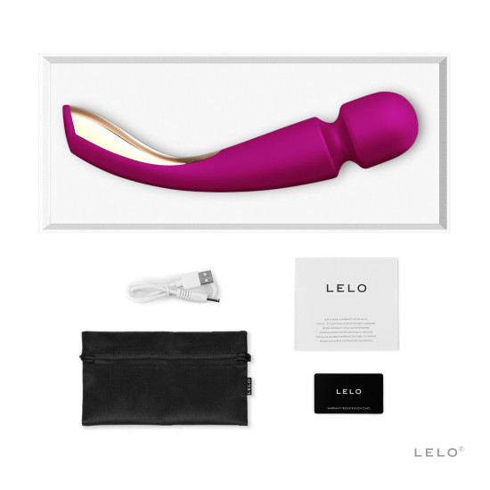 Вібромасажер, темно-рожевий LELO Smart Wand 2 Medium Deep Rose