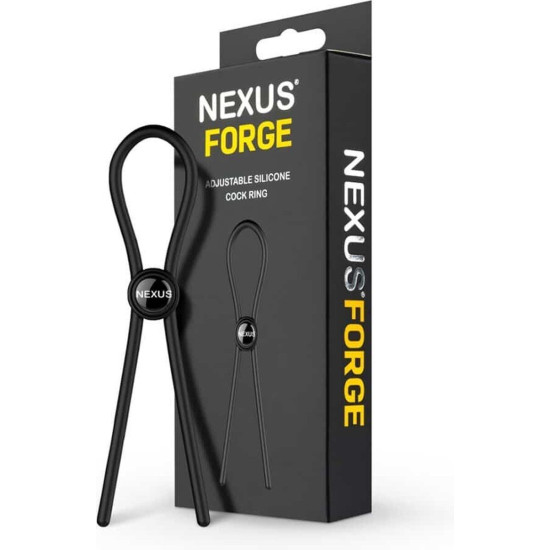 Эрекционное кольцо с регулируемой тугостью Nexus FORGE Single Adjustable Lasso Black