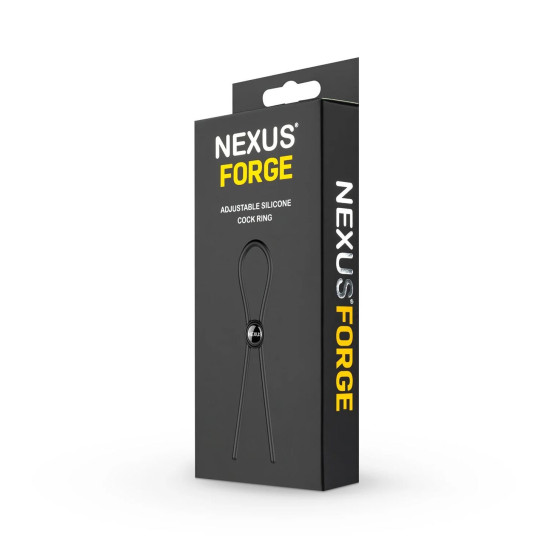 Эрекционное кольцо с регулируемой тугостью Nexus FORGE Single Adjustable Lasso Black
