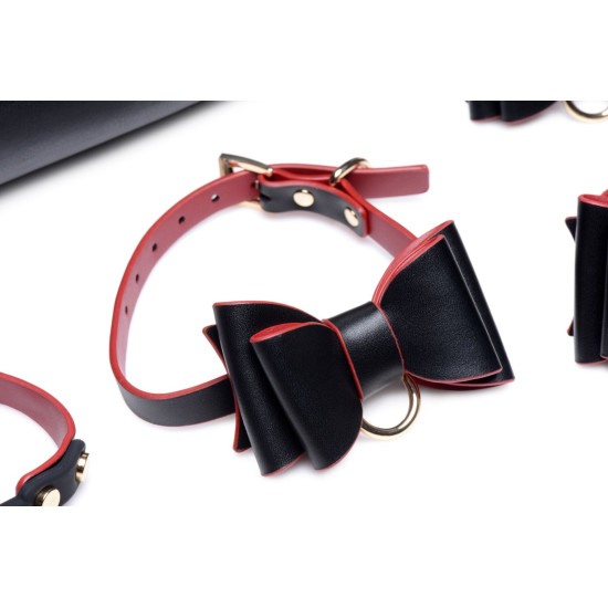 Розкішний БДСМ набір у дорожній сумці (11 предметів), Master Series Bow - Luxury BDSM Set With Travel Bag
