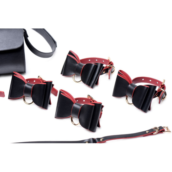 Розкішний БДСМ набір у дорожній сумці (11 предметів), Master Series Bow - Luxury BDSM Set With Travel Bag