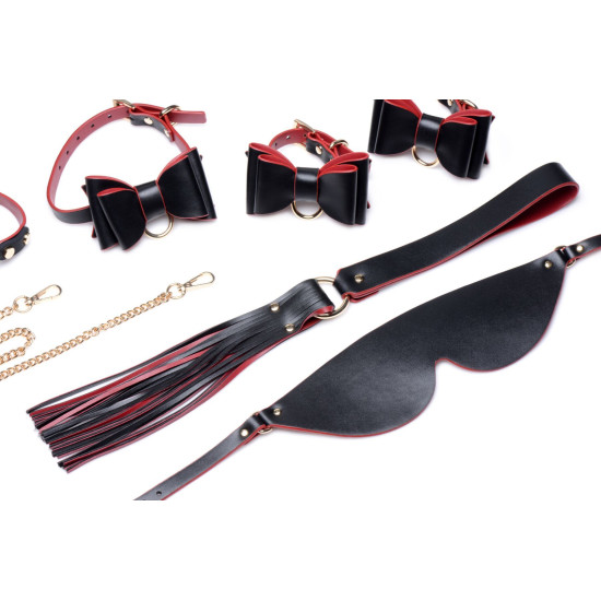 Розкішний БДСМ набір у дорожній сумці (11 предметів), Master Series Bow - Luxury BDSM Set With Travel Bag