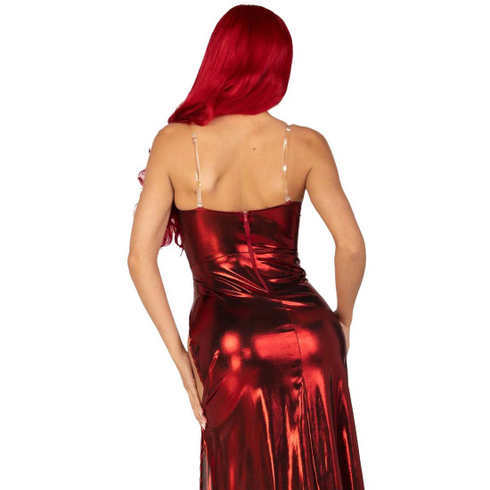 Эротическое платье с юбкой Leg Avenue Shimmer Bodysuit with Skirt, M