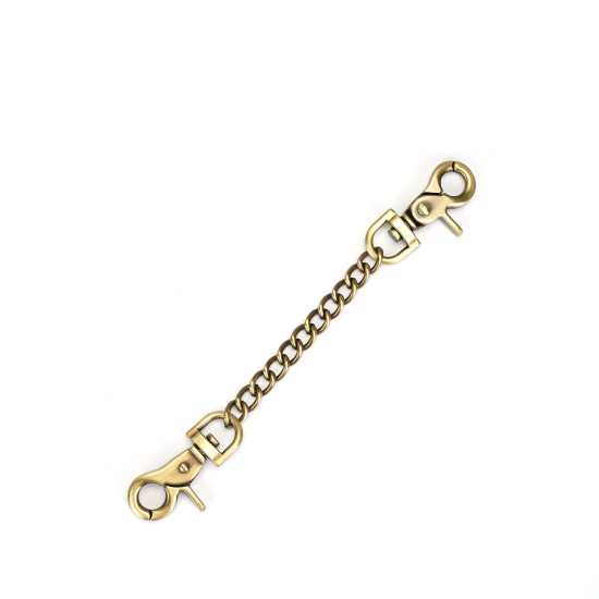 Наручники для сексу з екошкіри, чорні Liebe Seele Victorian Garden Wrist Cuff