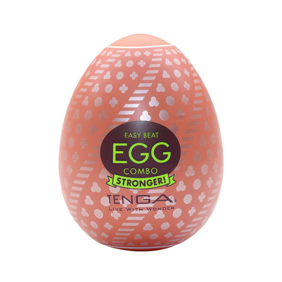 Мастурбатор-яйцо из плотного TPE и пробник лубриканта, 5 ml Tenga Egg Combo