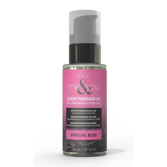 Sensuva Me&You Sensual Bliss Pink Grapefruit & Vanilla Bean, 59 ml - массажное масло с ароматом грейпфрута и ванили