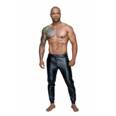 Чоловічі треггінси з матеріалу з мокрим ефектом Noir Handmade H063 Powerwetlook Treggings, S