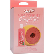 Набір для мінету, грейпфрутовий смак, жовтий Doc Johnson Goodhead Grapefruit Blowjob Set Yellow