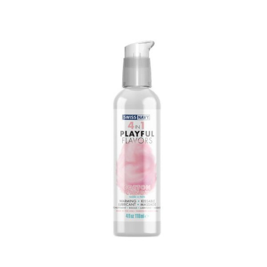 Лубрикант на водной основе со вкусом сладкой ваты Swiss Navy 4 In 1 Cotton Candy, 118 ml