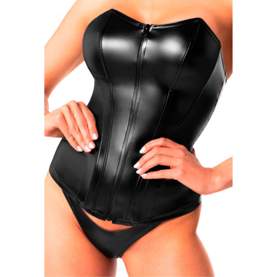 Корсет, черный Noir Handmade F334 Powerwetlook Corset, S