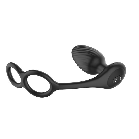 Анальна вібропробка з кільцем для мошонки Nexus Tornado Cock and Ball Ring