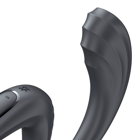 Вагинально-клиторальный вибратор с 2 моторами, серый Satisfyer G for Goddess 3 Dark Grey