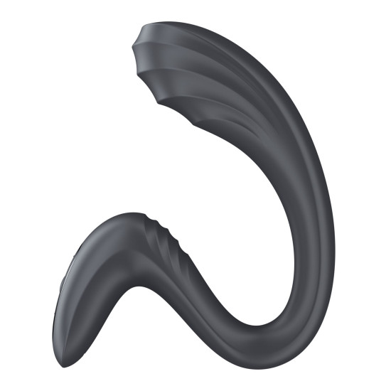 Вагинально-клиторальный вибратор с 2 моторами, серый Satisfyer G for Goddess 3 Dark Grey